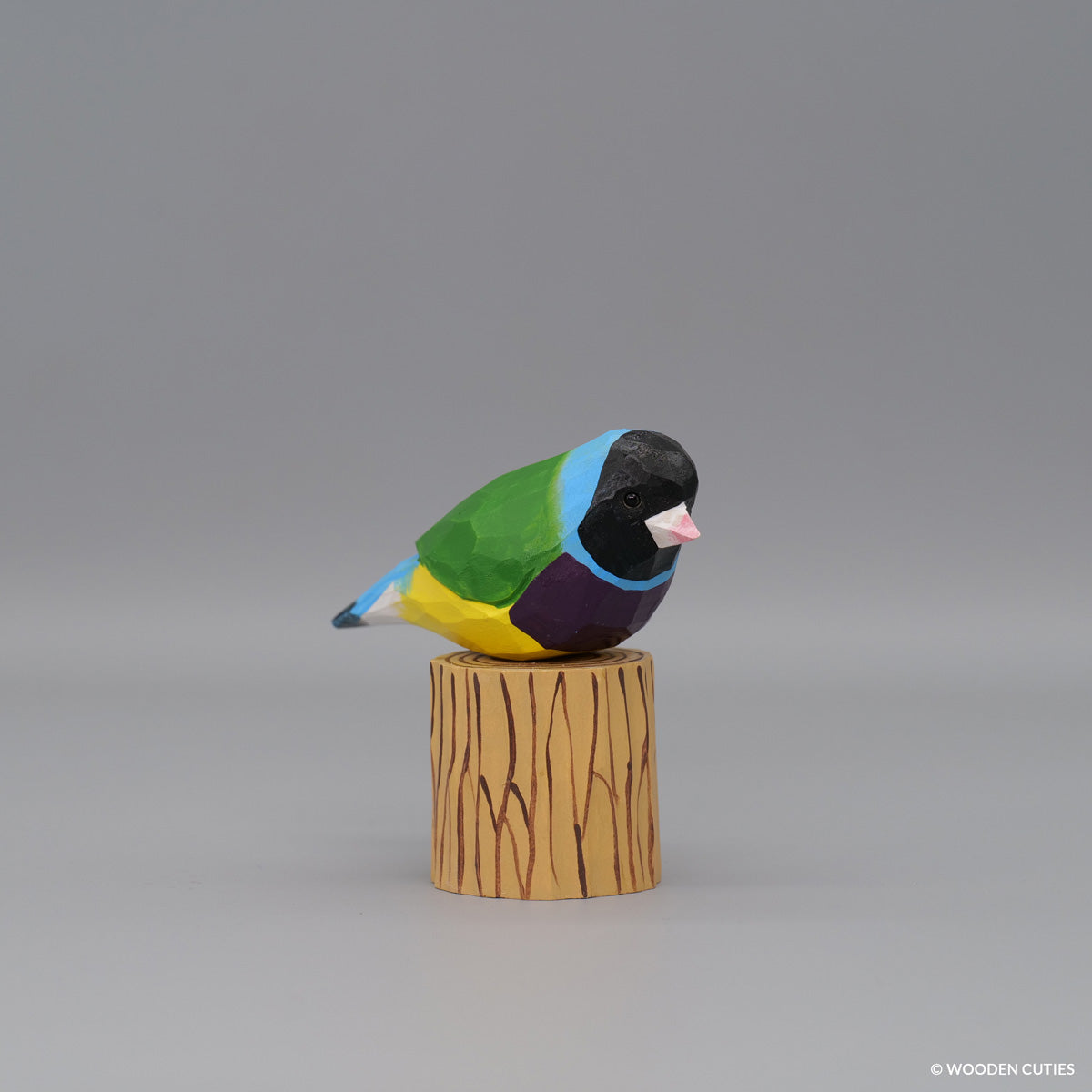 Gouldian vink #3 + standaard