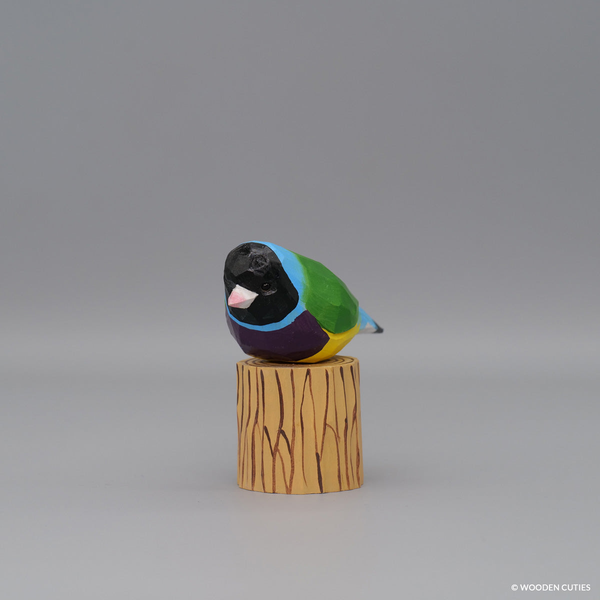 Gouldian vink #3 + standaard