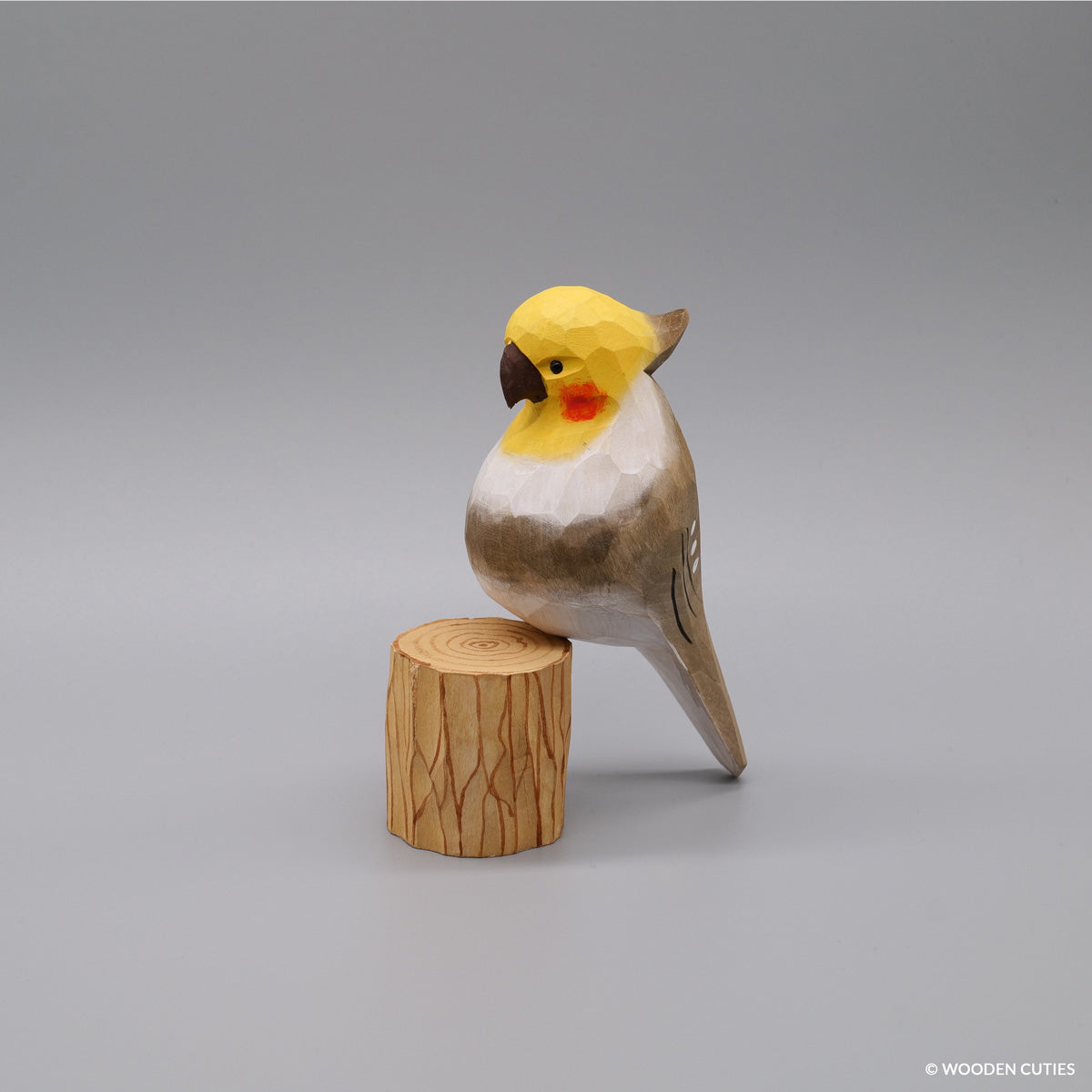 Grijze Cockatiel + Stand