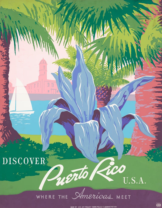 Discover Puerto Rico U.S.A. Poster