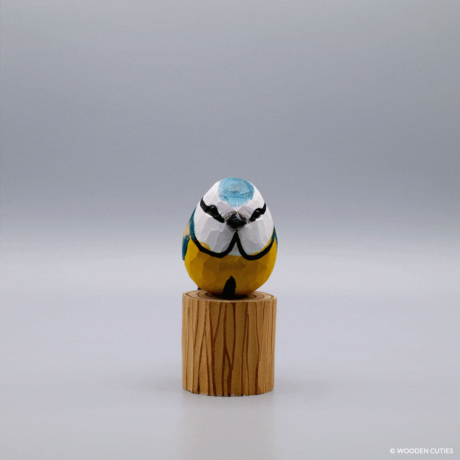 Handmade Birds + Stand