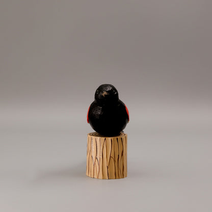 Red-Winged Blackbird + Stand