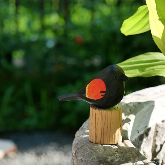 Red-Winged Blackbird + Stand