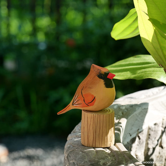 Female Cardinal + Stand