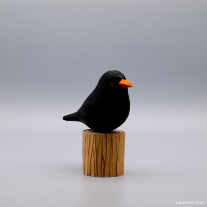 Zwarte vogel + Stand