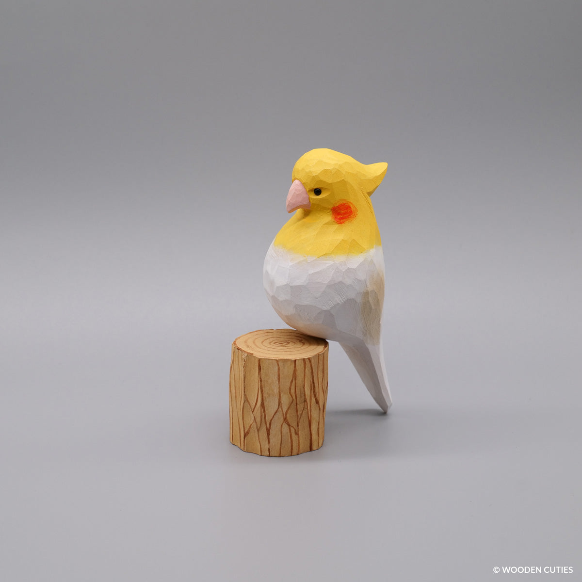 Witte Cockatiel + Stand