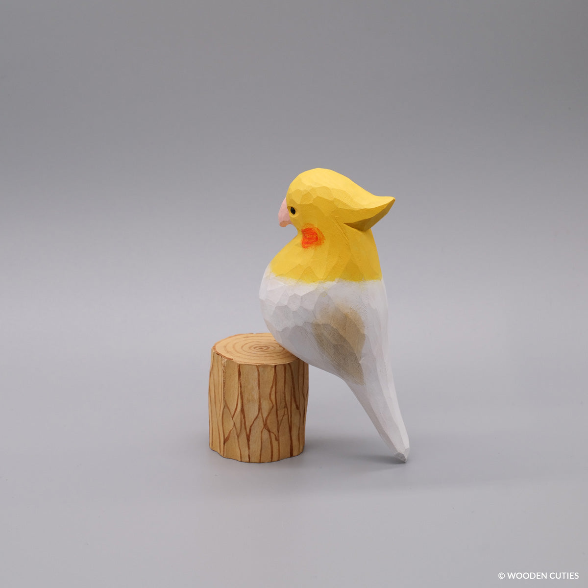 Witte Cockatiel + Stand