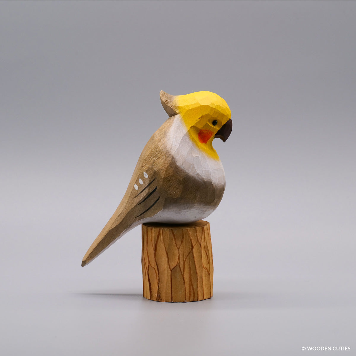 Grey Cockatiel + Stand